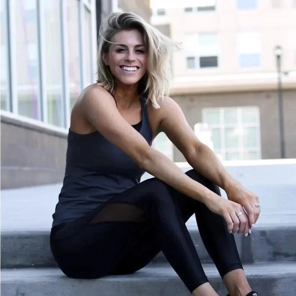 Rokwolf Women's Pima Cotton Lounge Tank Burnt Olive Green - Picture 2 of 4